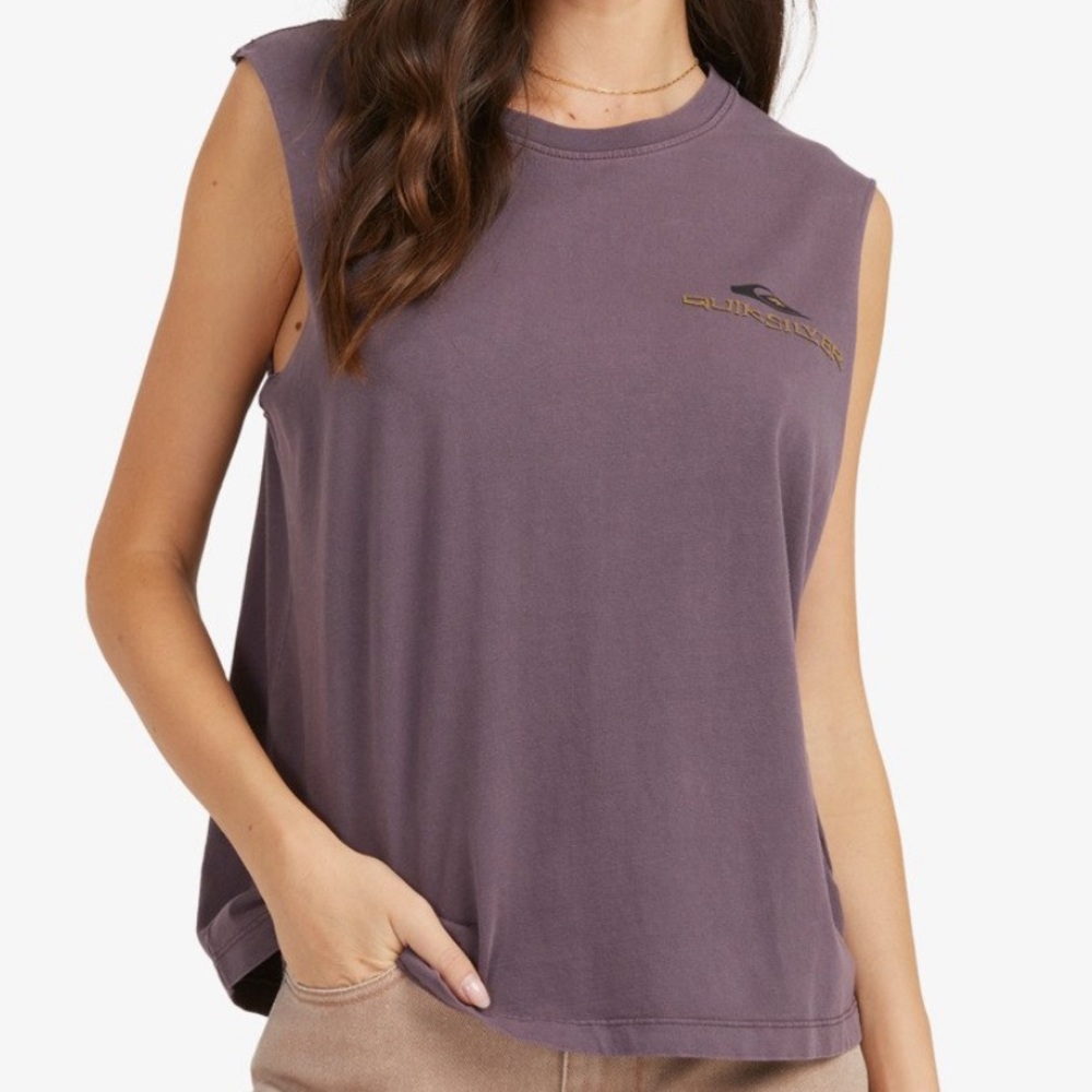 Quiksilver Womens Tribe-Iscus Extra Organic Tank Top Size Large